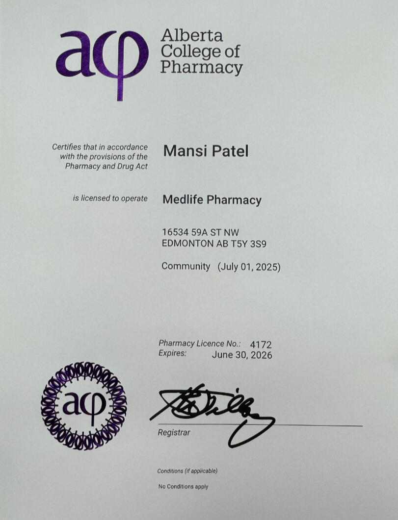 Pharmacy License